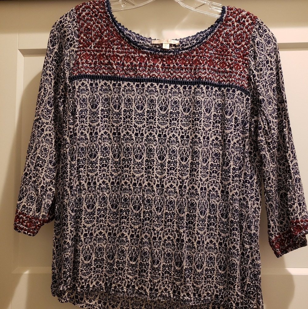 Skies are Blue blouse